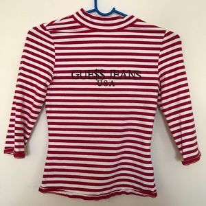 Guess x A$AP ROCKY Striped Mock Neck Top